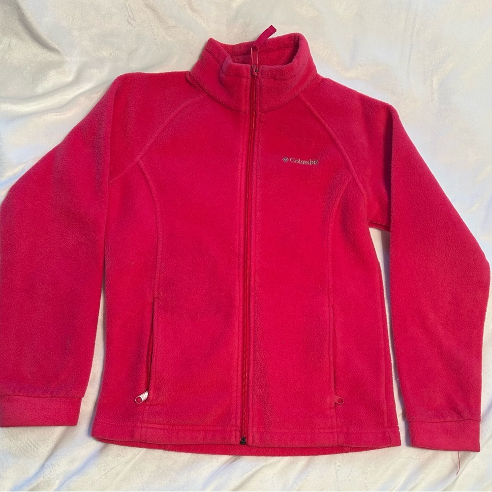 Columbia Vibrant Pink Fleece Jacket (10/12)